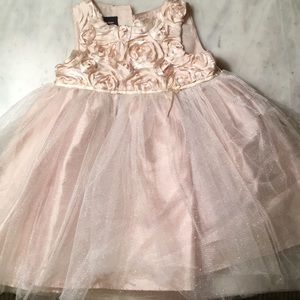 Gold toddler holiday dress